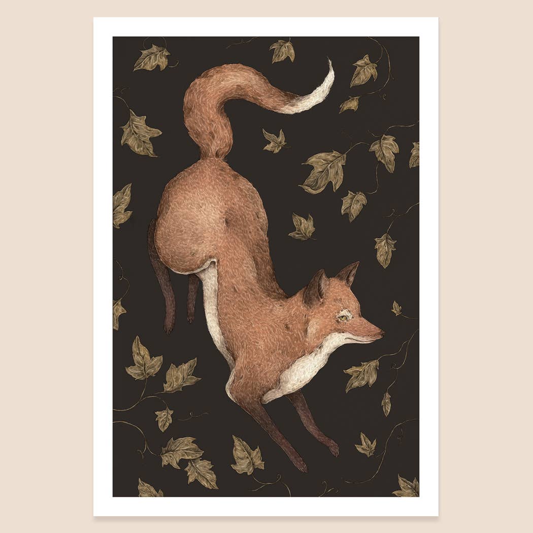 8" x 12" The Fox and Ivy Print
