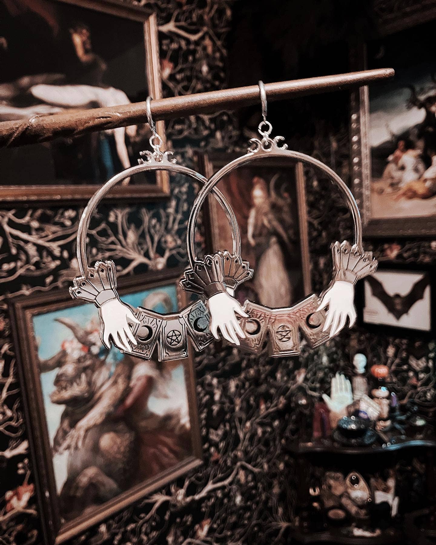 Tarot Hoop Earrings