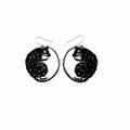 Black Rat Earrings Small