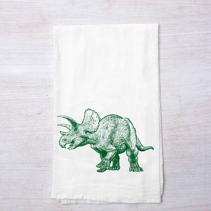 Triceratops Tea Towel