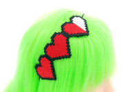 Retro Gamer Life Hearts Headband For Women