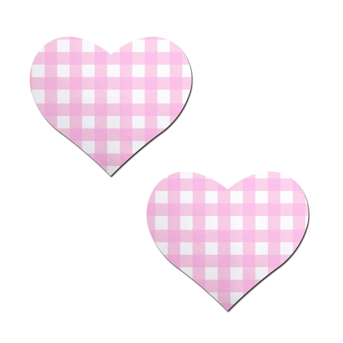 Love: Pink Gingham Heart Nipple Pasties by Pastease®