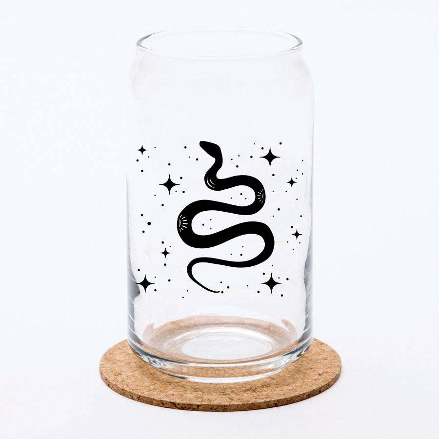 Snake Beer Can Glass