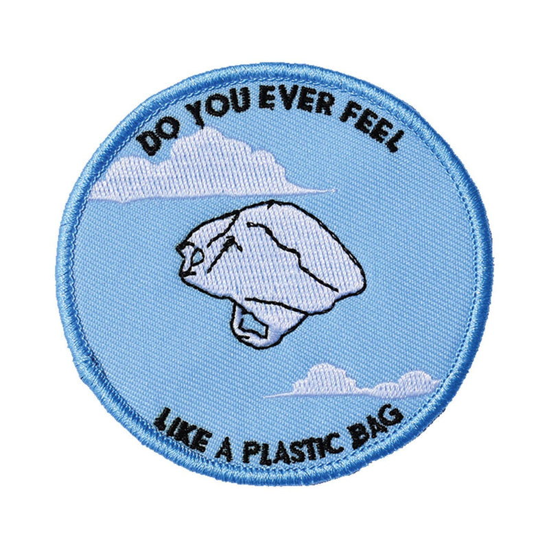Plastic Bag Embroidered Patch