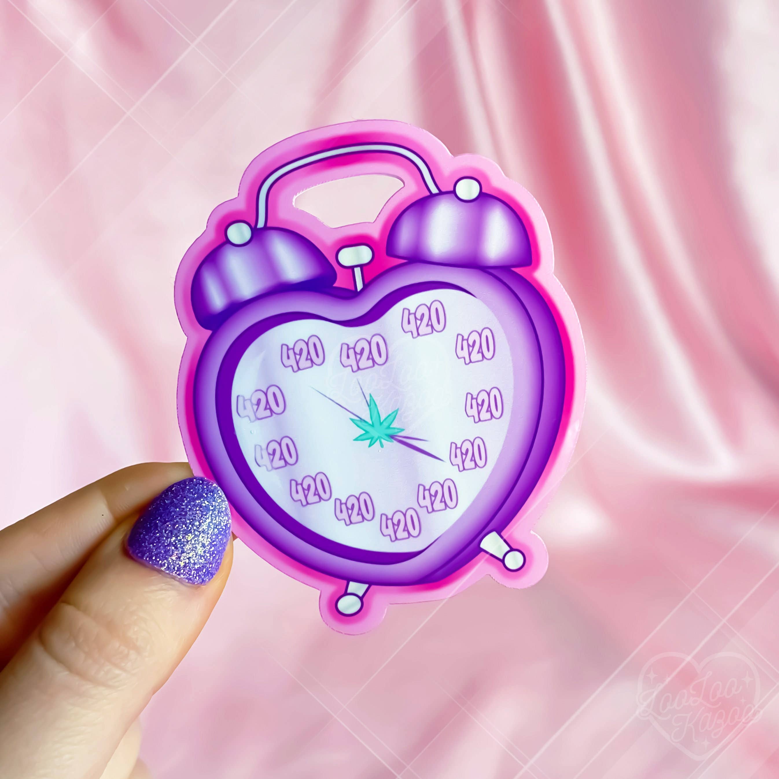 420 Alarm Clock Vinyl Sticker