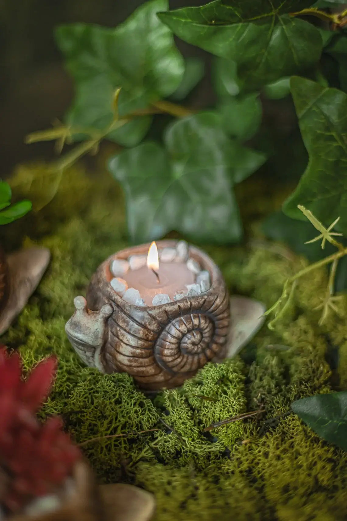 Snail Candle Holder Plant pot home decor in Resin