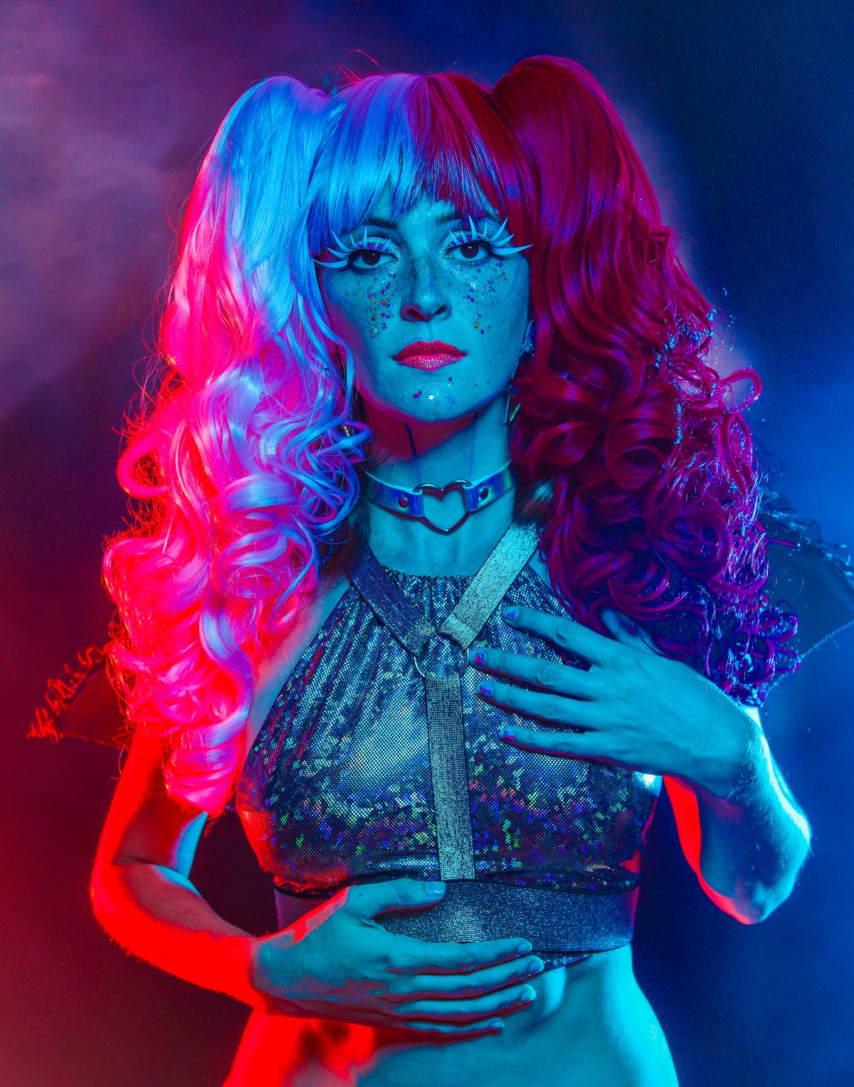 Matte Blue UV Lashes