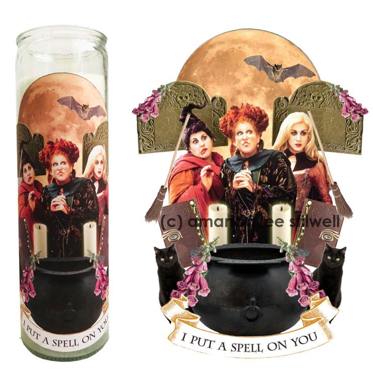 "I Put A Spell On You" Altar Candle