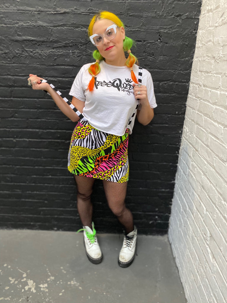 Neon Jungle Mini Skirt