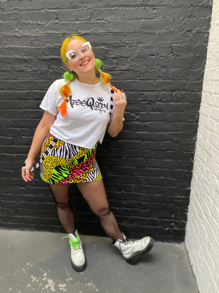 Neon Jungle Mini Skirt