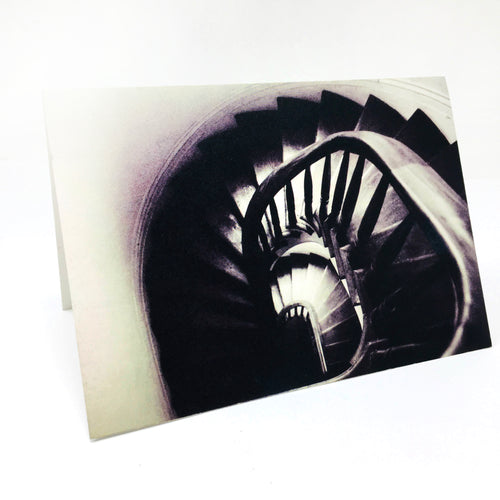 Shadow Angelina Double Photo Greeting Card - Stairs