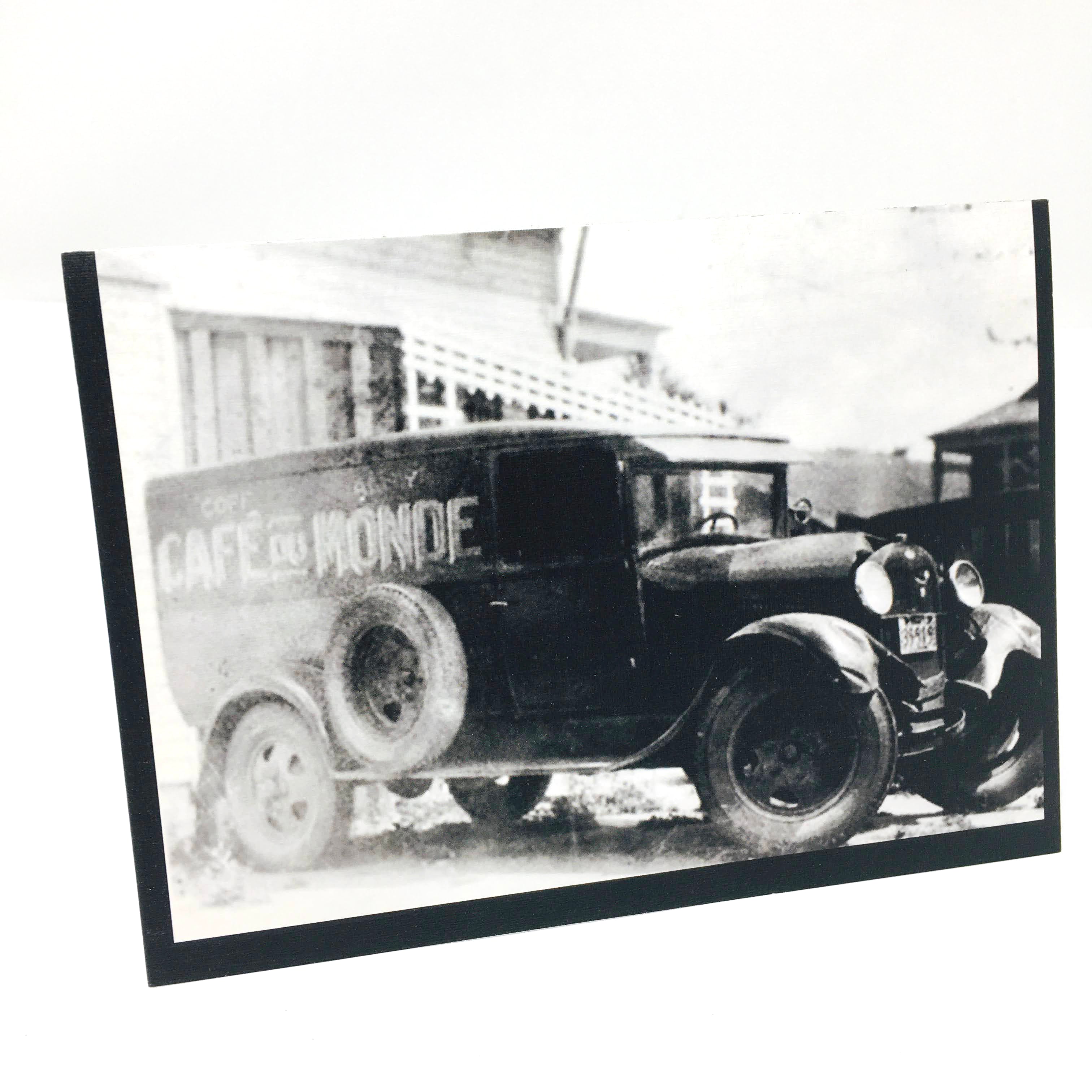 Shadow Angelina Double Photo Greeting Card - Cafe Du Monde
