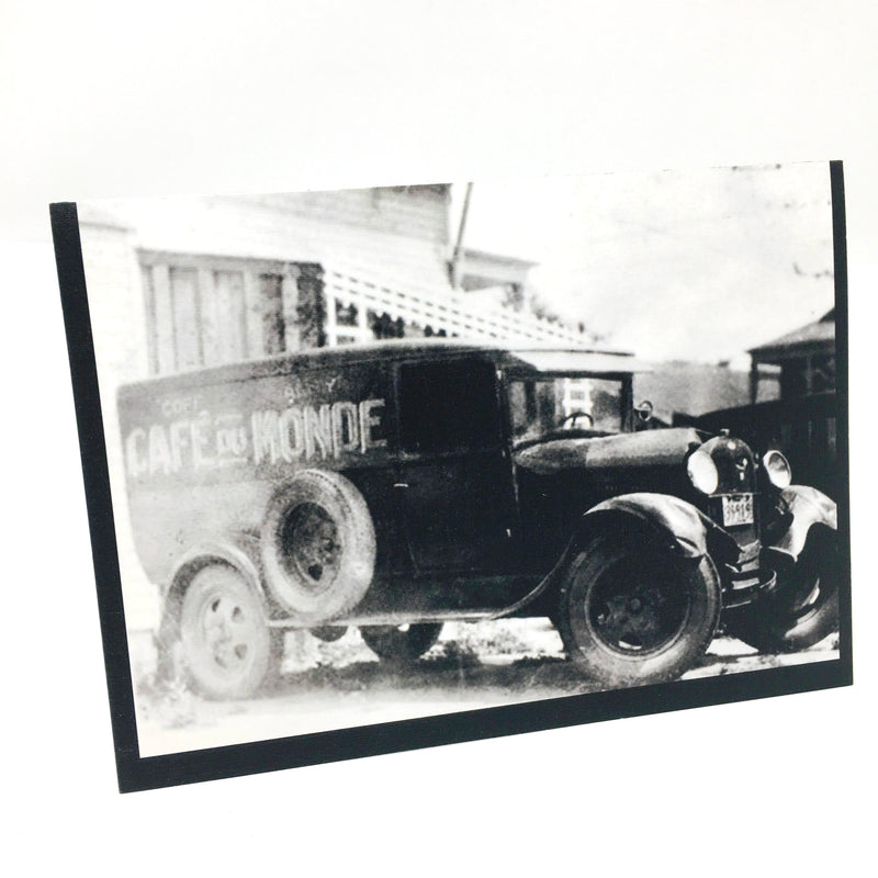 Shadow Angelina Double Photo Greeting Card - Cafe Du Monde