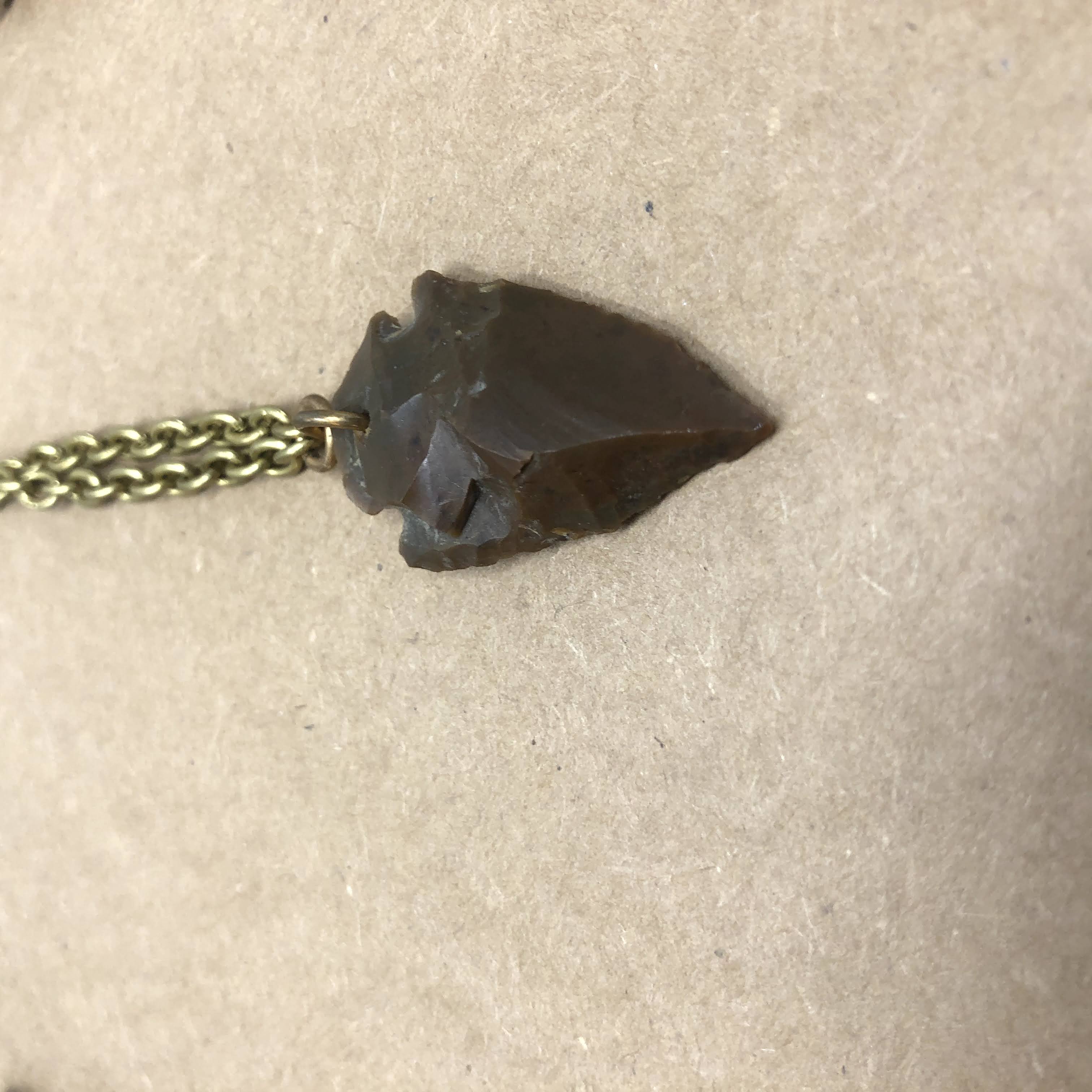 Lux Necklace - Arrow Head - Deadstock Charm