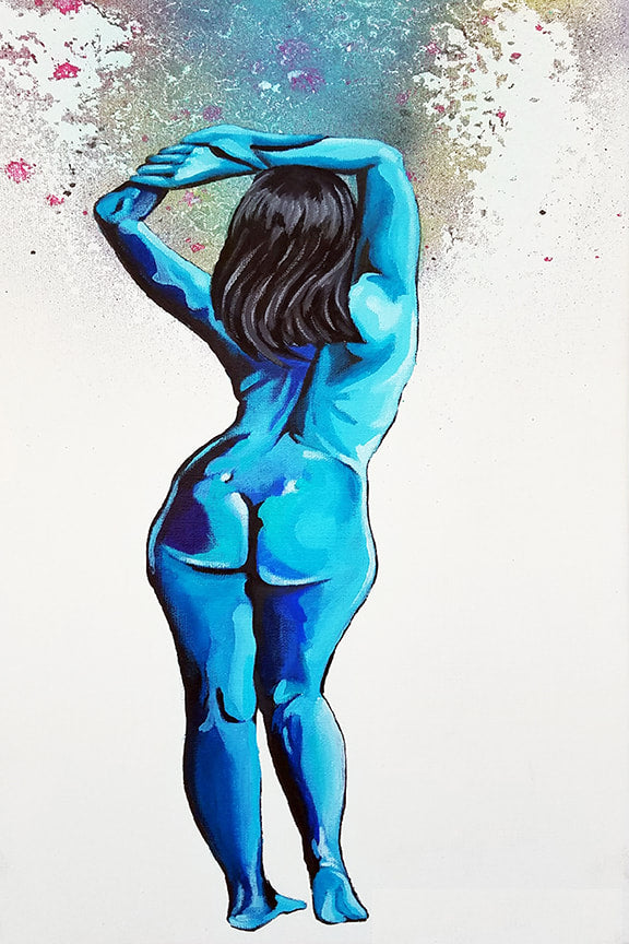 Blue F Stand - Jason Rodriguez Print