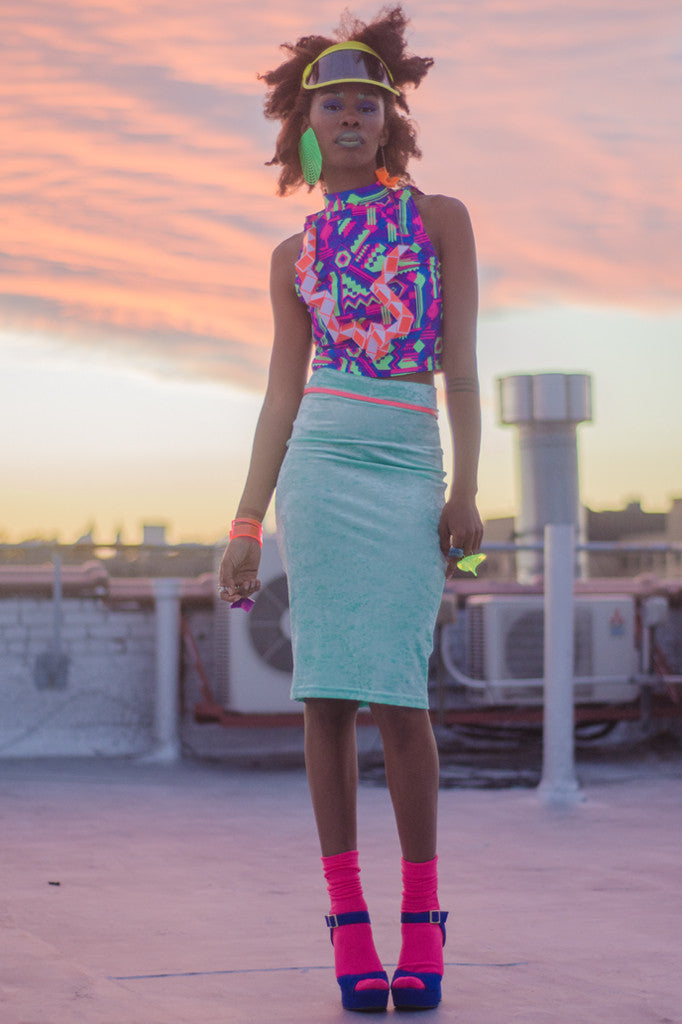 Fresh Prince Turtleneck Crop Top