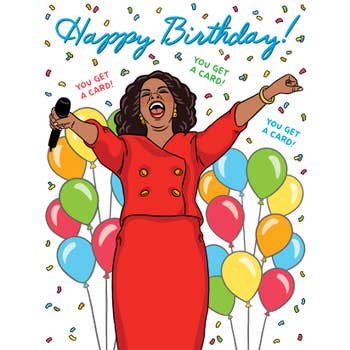 Oprah Happy Birthday Card