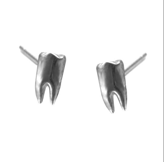 Tiny Tooth Earrings
