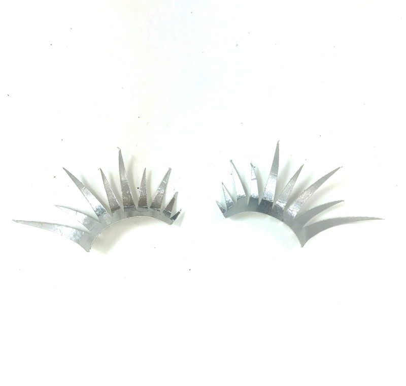Silver Glitter Lashes