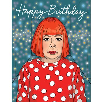 Yayoi Kusama Happy Birthday Card