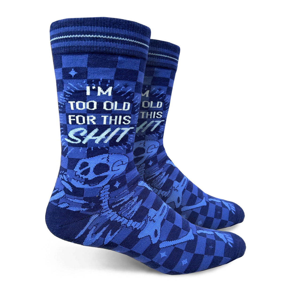 I'm Too Old For This Shit Mens Crew Socks