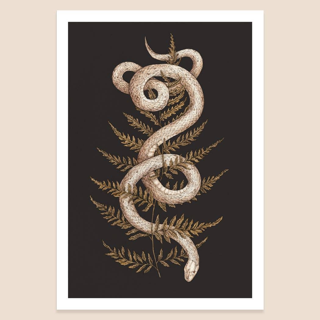 8” x 12” The Snake and Fern Print
