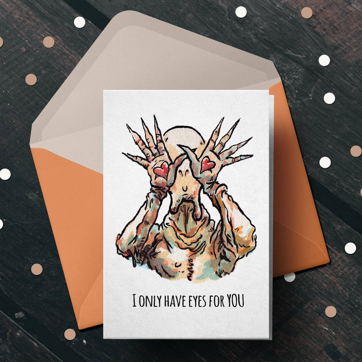 "Eyes for You" - Creepy Valentines, Anniversary Card