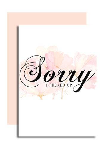 Sorry Card
