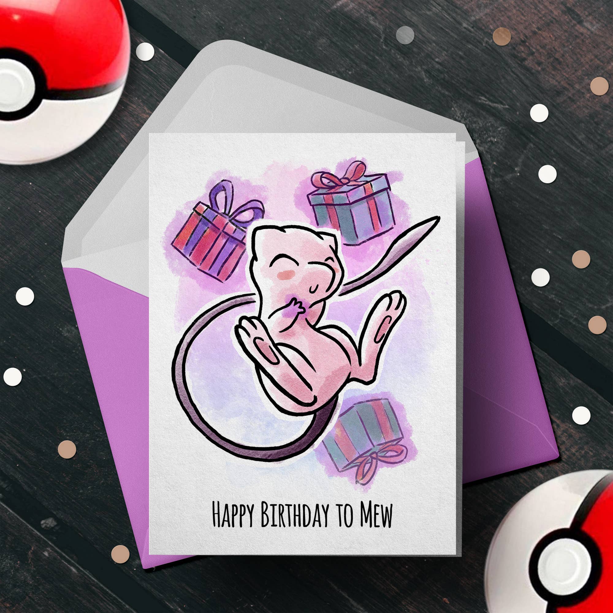 Official Pokemon Happy Birthday Card - Licensed Greeting Card With Envelope For Fans Official Pokemon Happy Birthday Card - Licensed Greeting Card With Envelope For Fans