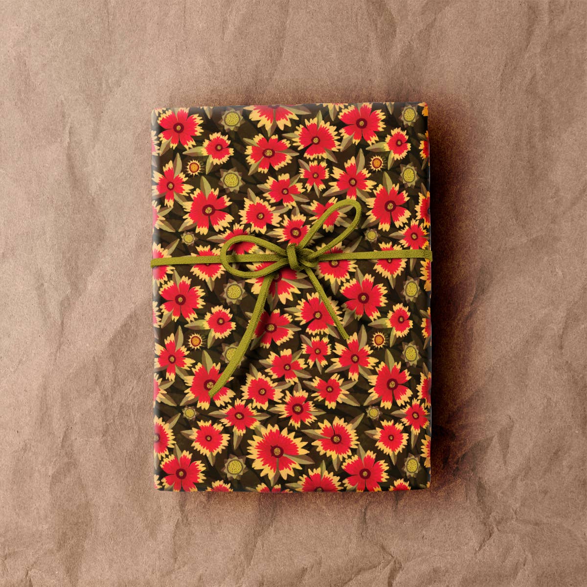 Indian Blanket Flower Wrapping Paper Sheet – Miette