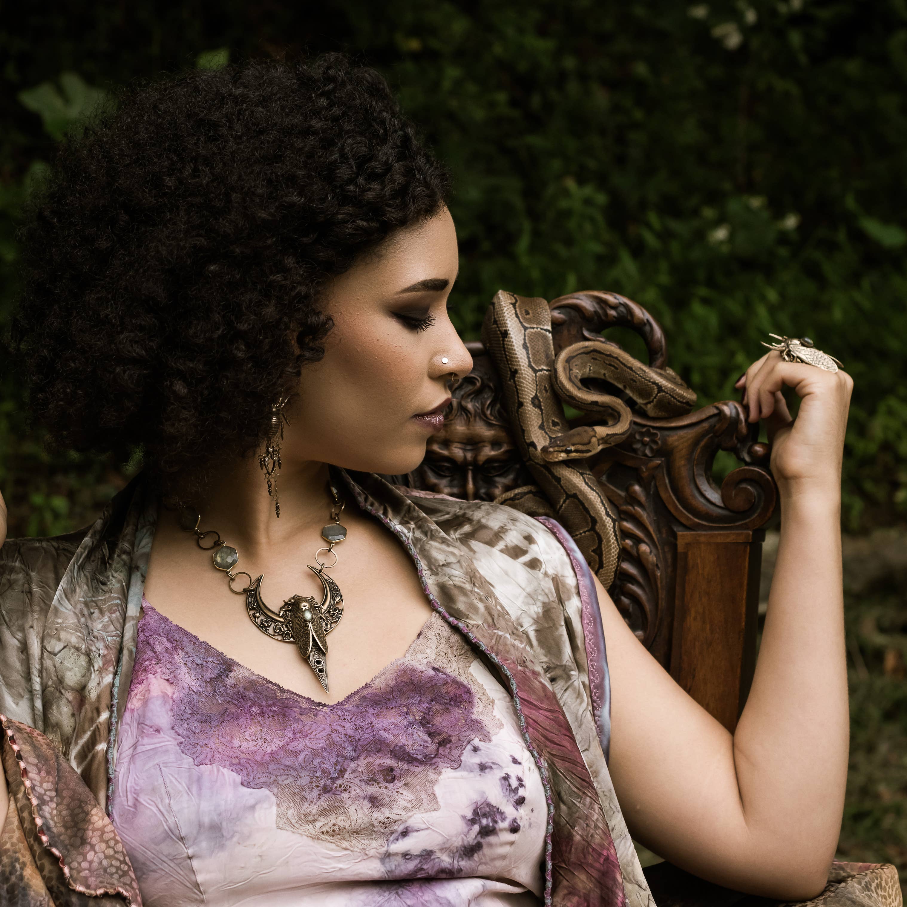 Cicada Luna Necklace