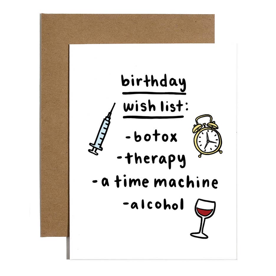 Birthday Wishlist Card