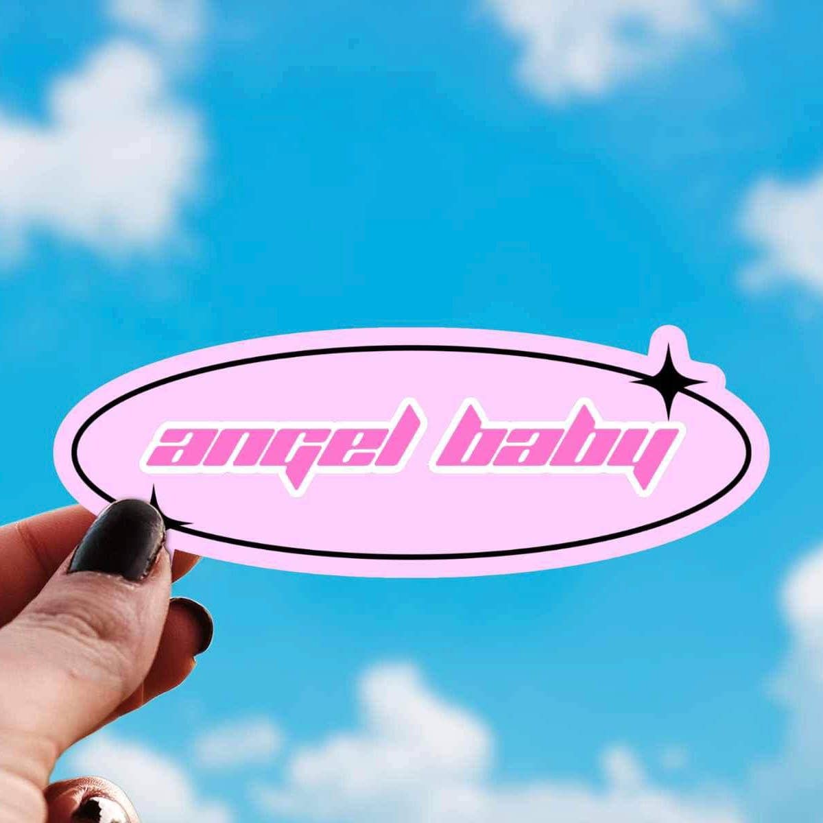 Y2k 90s Vending Machine Sticker - Angel Baby