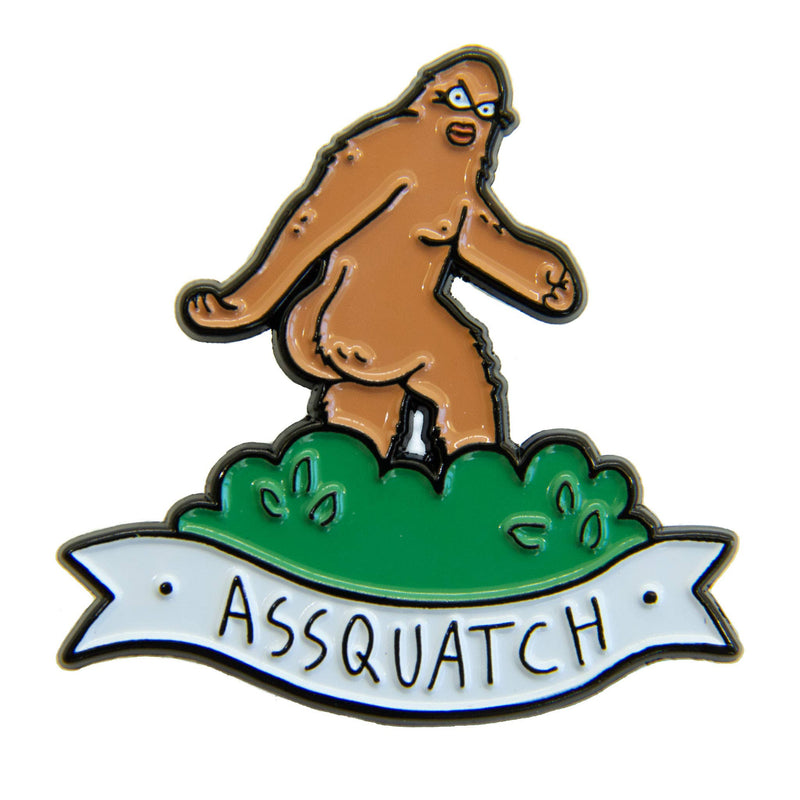 "Assquatch" Big Booty Sasquatch Funny Enamel Pin