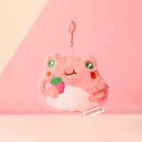 Cute Plush Coin Purse - Pink Frog