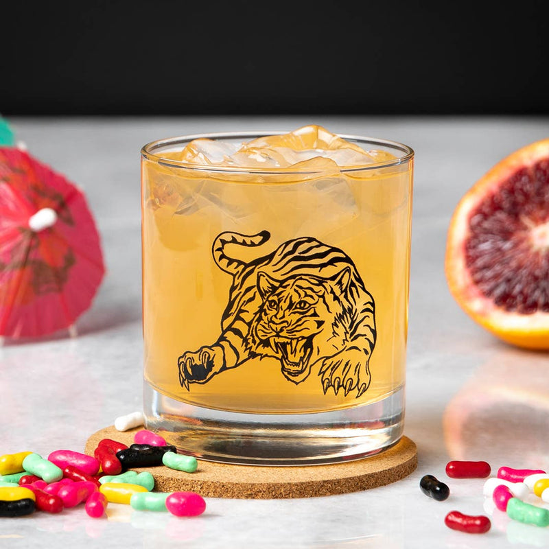 Tiger Rocks Glass