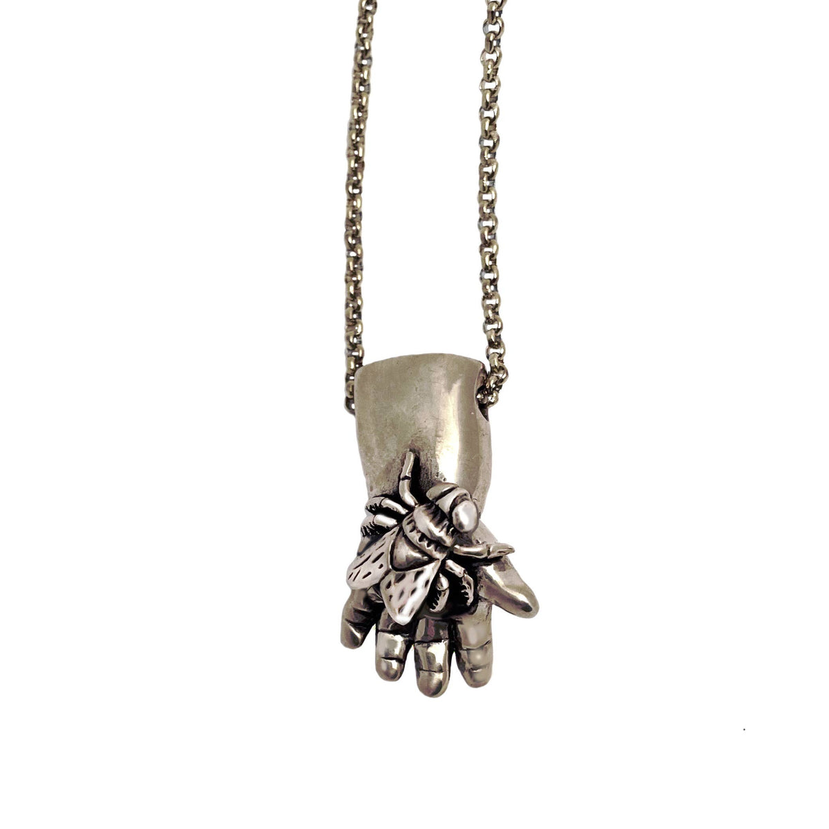 Fly in Hand Necklace