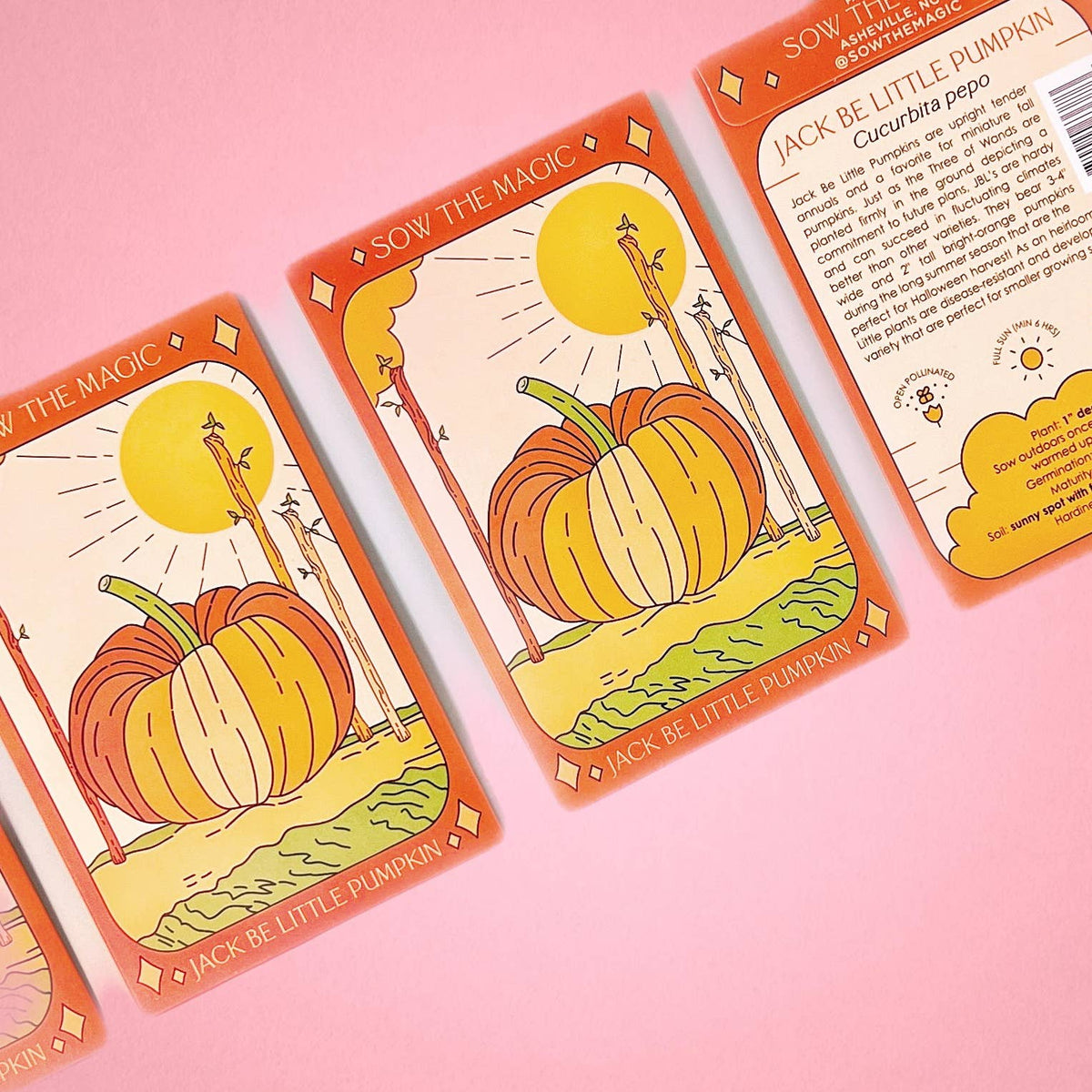 Jack Be Little Pumpkin Tarot Garden + Gift Seed Packet