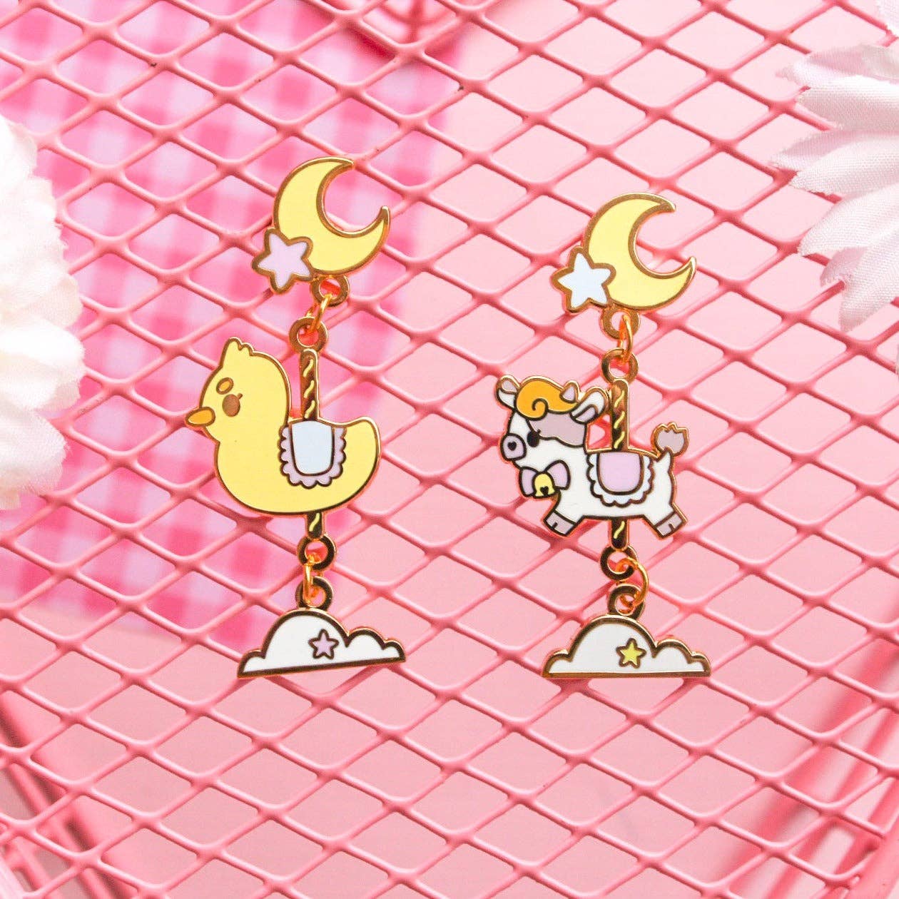 Carousel Animal Earrings