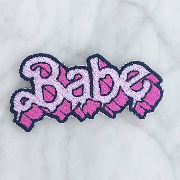 Babe Drippy Letters Patch