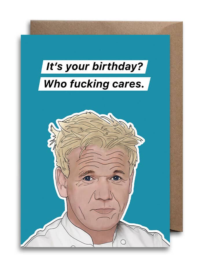 Gordon Ramsay Birthday Card