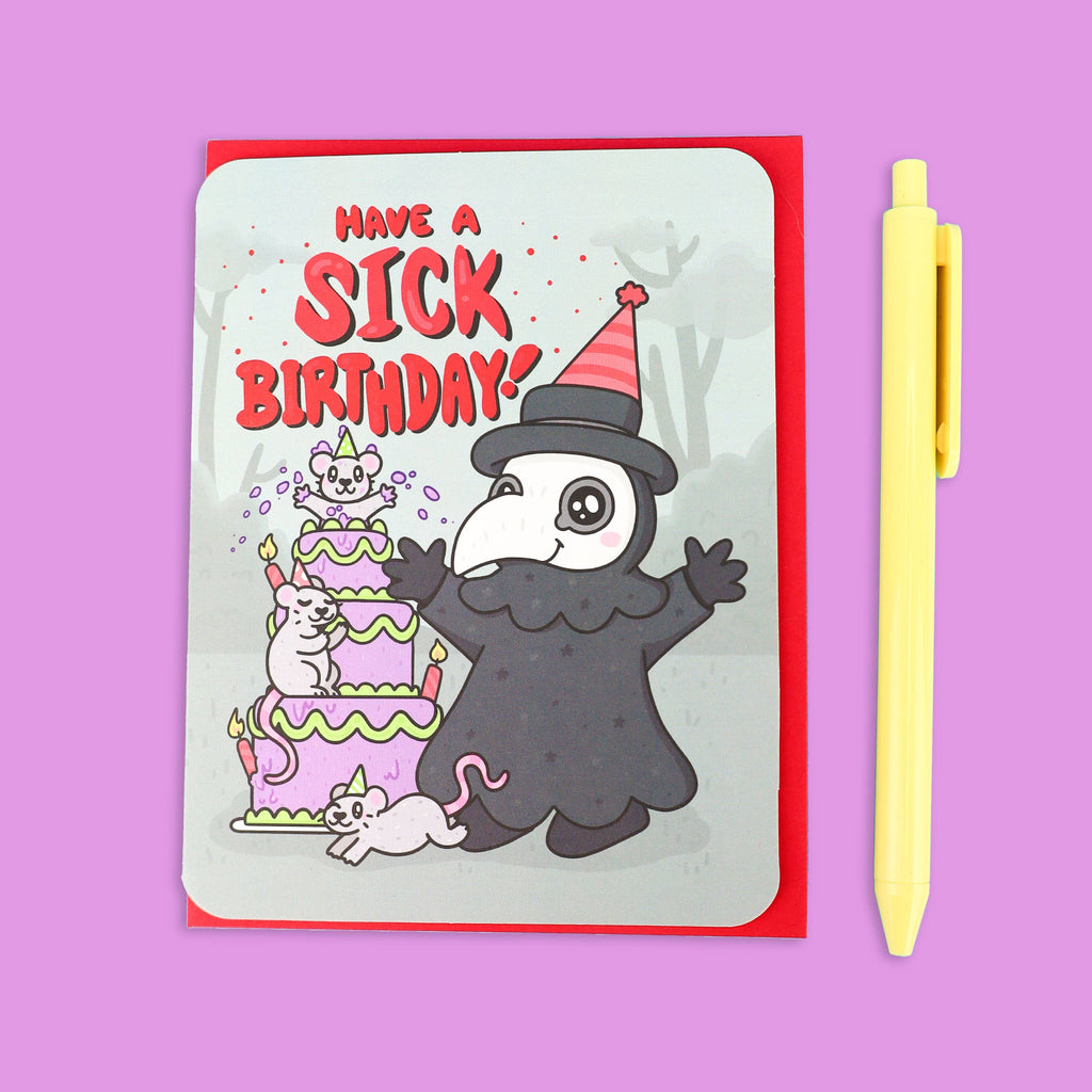 Plague Doctor Sick Birthday Greeting Card