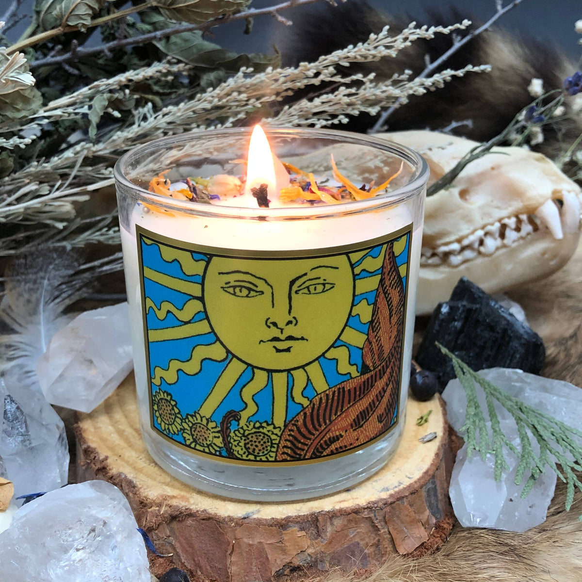 6oz Sun Tarot Candle