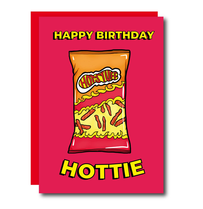 Happy Birthday Hottie Snack Greeting Card