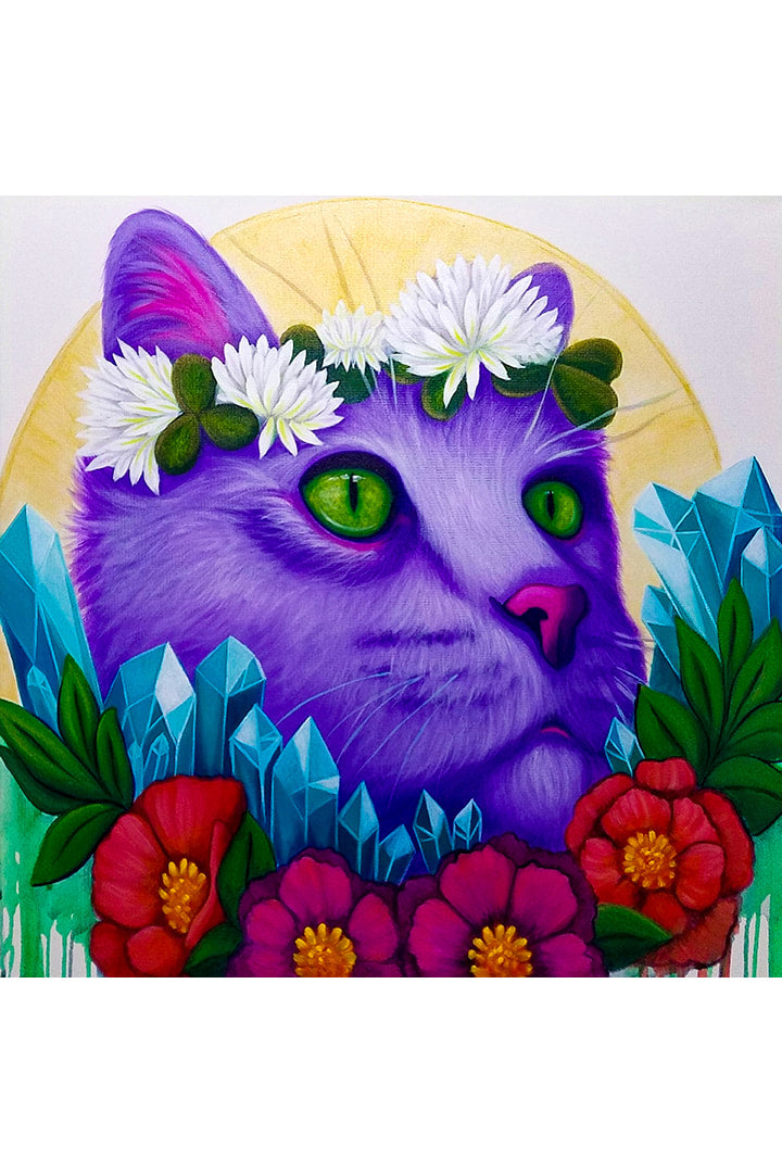 Purity Cat Print By Heather Marie Dickens