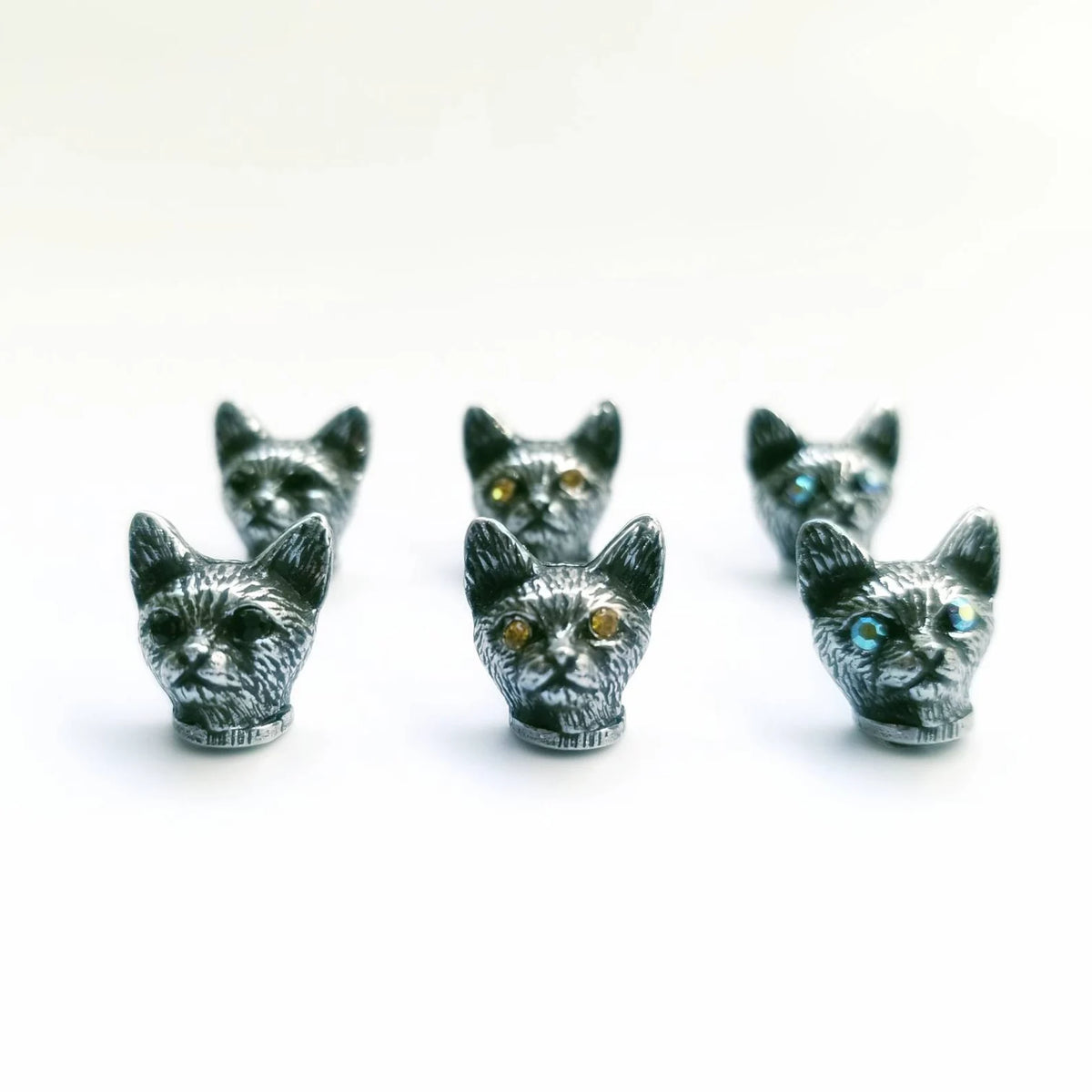 Kitty stud earrings - Topaz