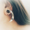 Large Moon Stud Earrings