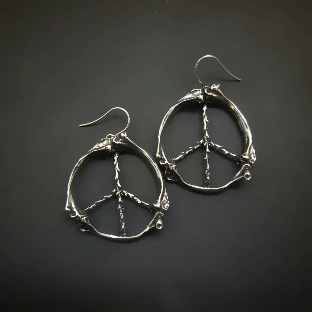 Bones & Twigs Peace Earrings