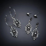 Goth Micro Skull Hoop Earrings