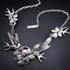 Hydrangea and Antlers Necklace